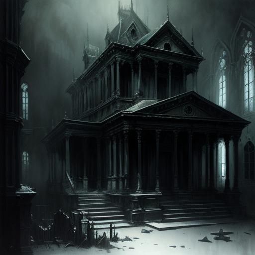 Gothic Horror: Spectral Anomaly in Haunted House