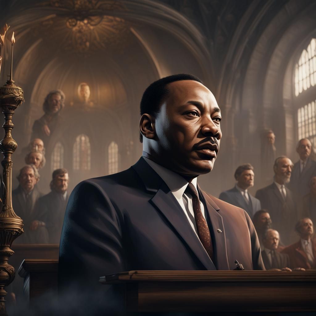 Martin Luther King Jr. with Superpowers: Fantasy Concept Art