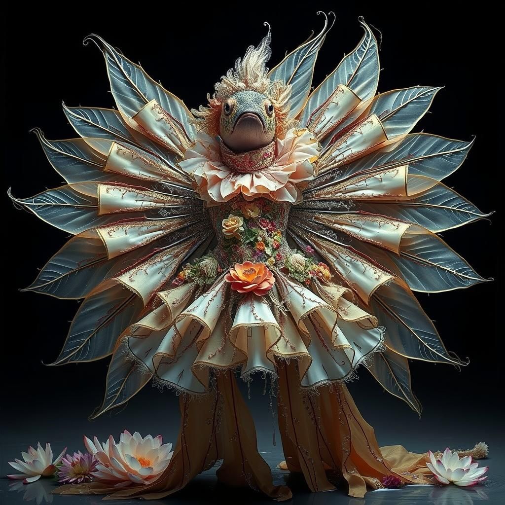 Koi Fish in Haute Couture Gown