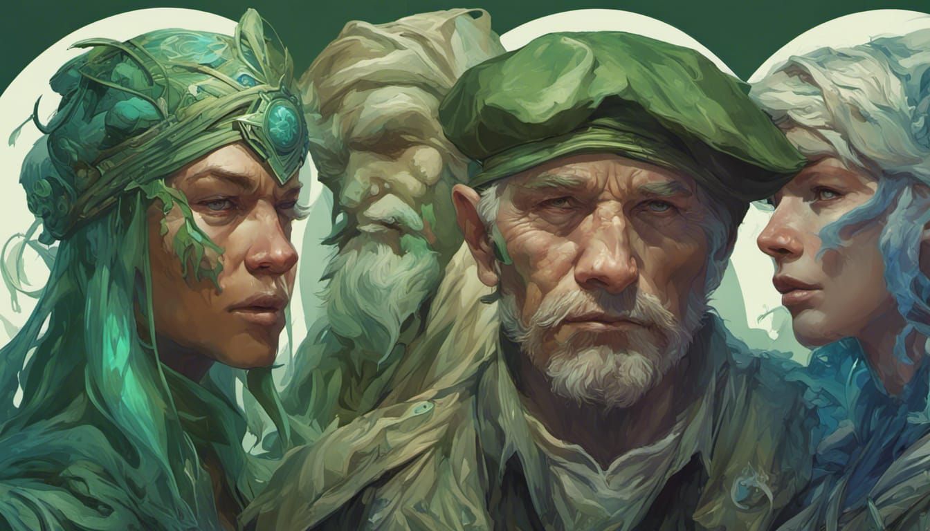 Psychic War Veterans: Detailed Portrait in Unreal Engine