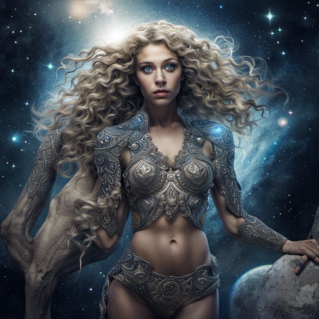 Hyperrealistic Centaur Women in the Universe