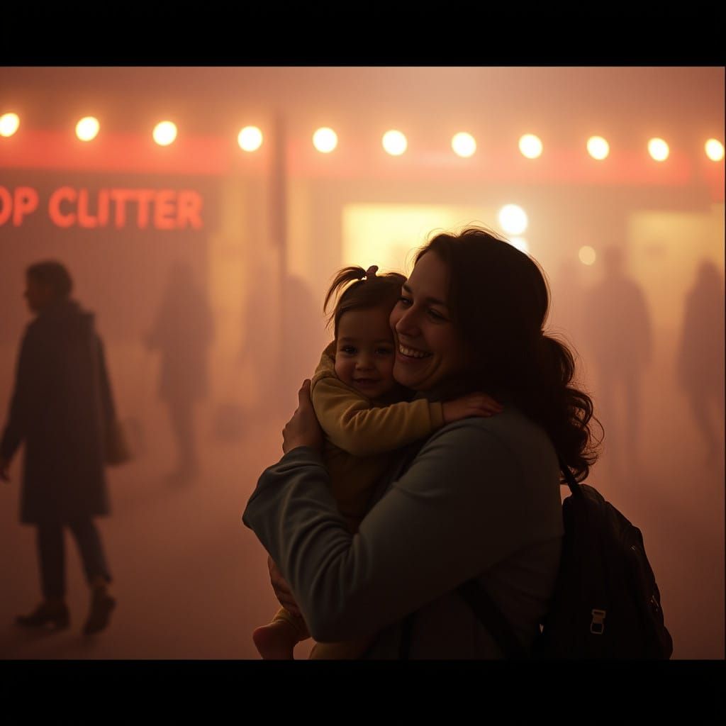 Mom Picks Emma Up in Cinematic Film Style