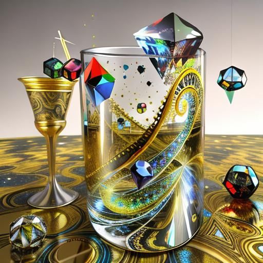 Cosmic Paisley: Black Holes and Crystal in Space