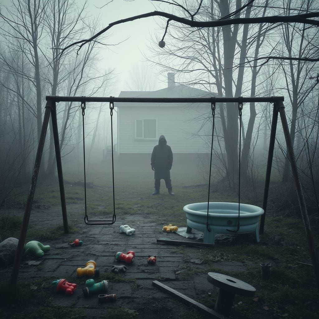 Eerie Derelict House in Abandoned Chernobyl Playground