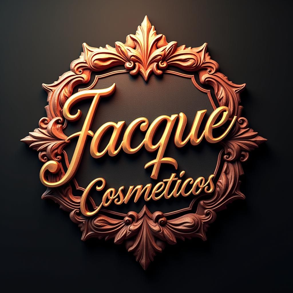 3D Logo Design for Jacque Cosméticos in Fantasy Style