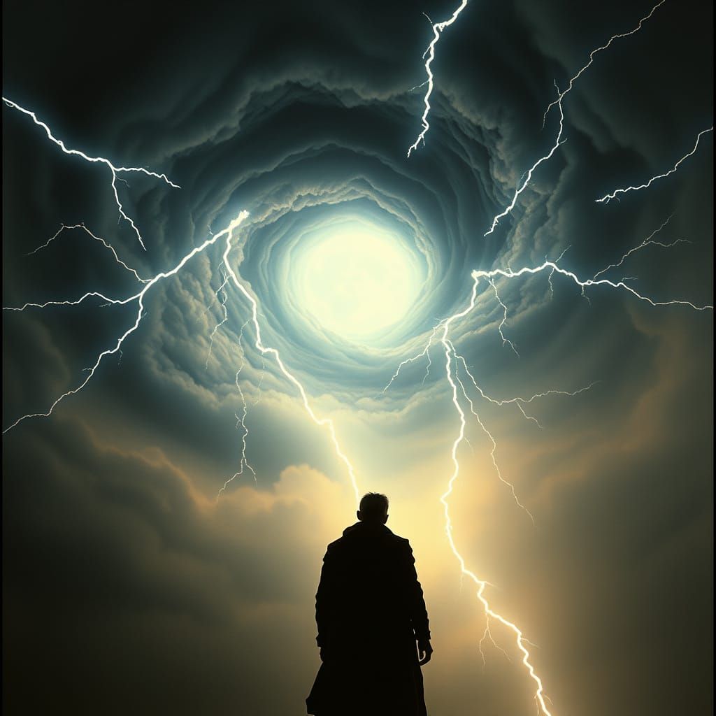 Epic Cinematic Scene of Reality's Breaking Point