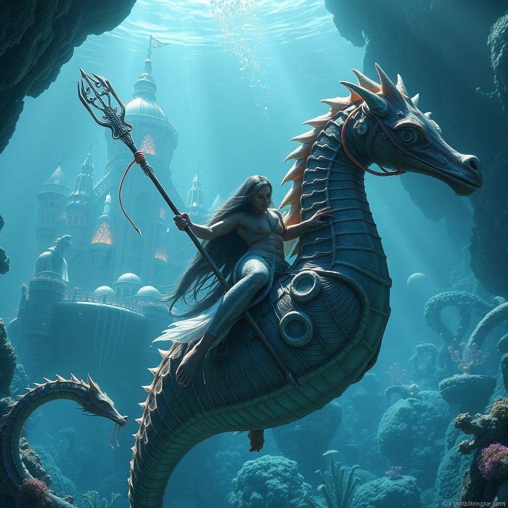 Futuristic Underwater Kingdom of the Merfolk