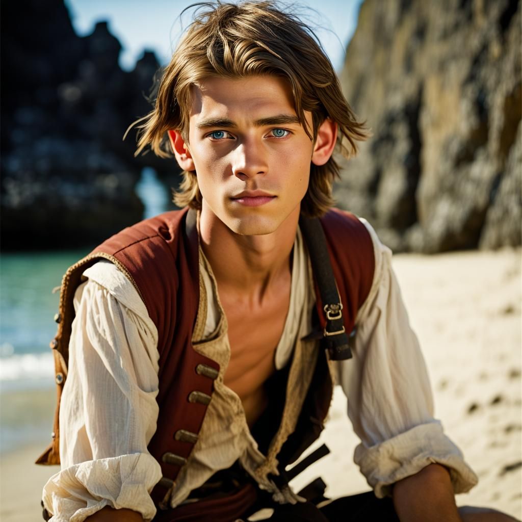 Jim Hawkins Portrait: Treasure Island Pirate Action