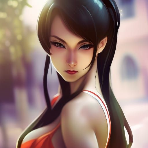Mai Shiranui Portrait in Dynamic Lighting