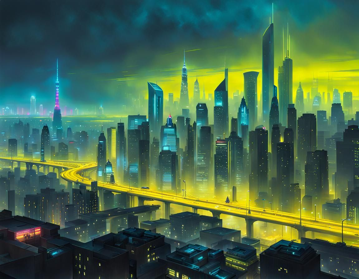 Cyberpunk Cityscape