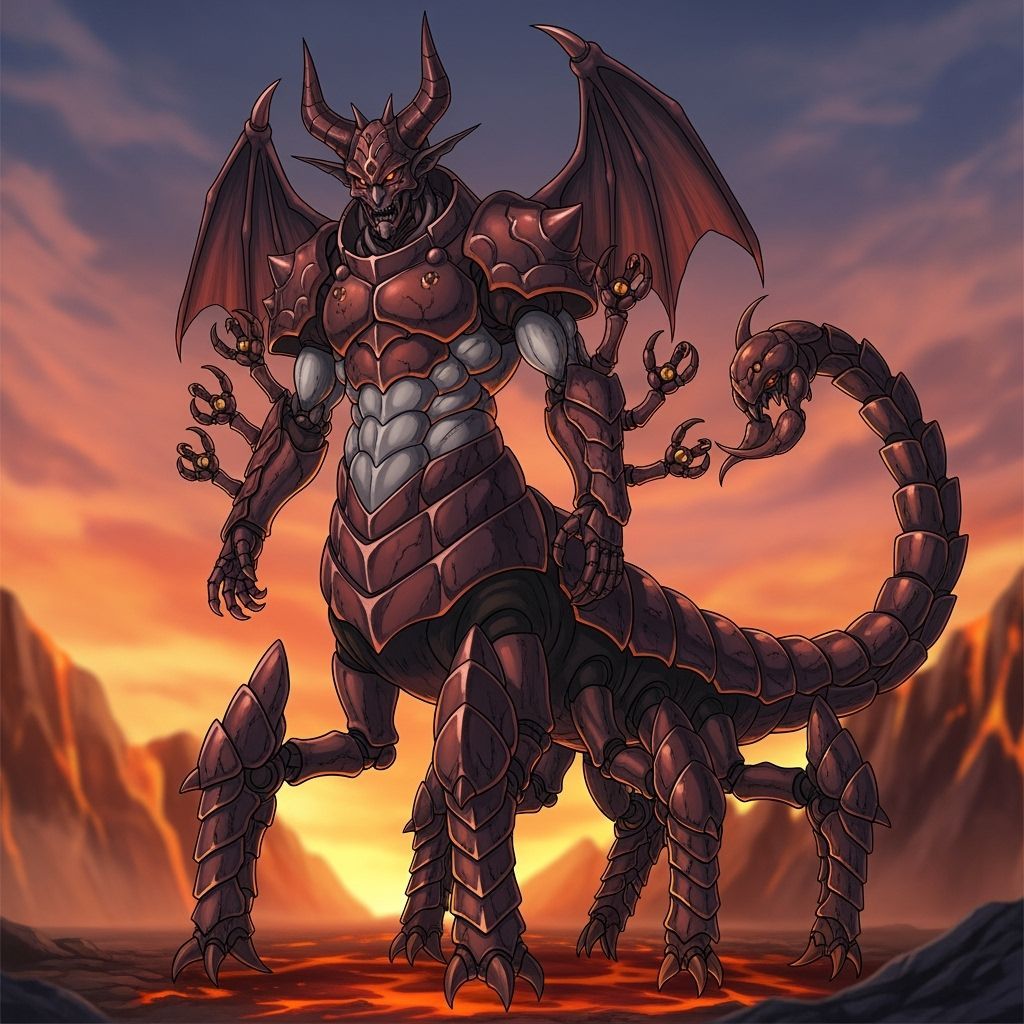 Aracrustles: Geothermal Armor, Demon Gargoyle Heads, Anime S...