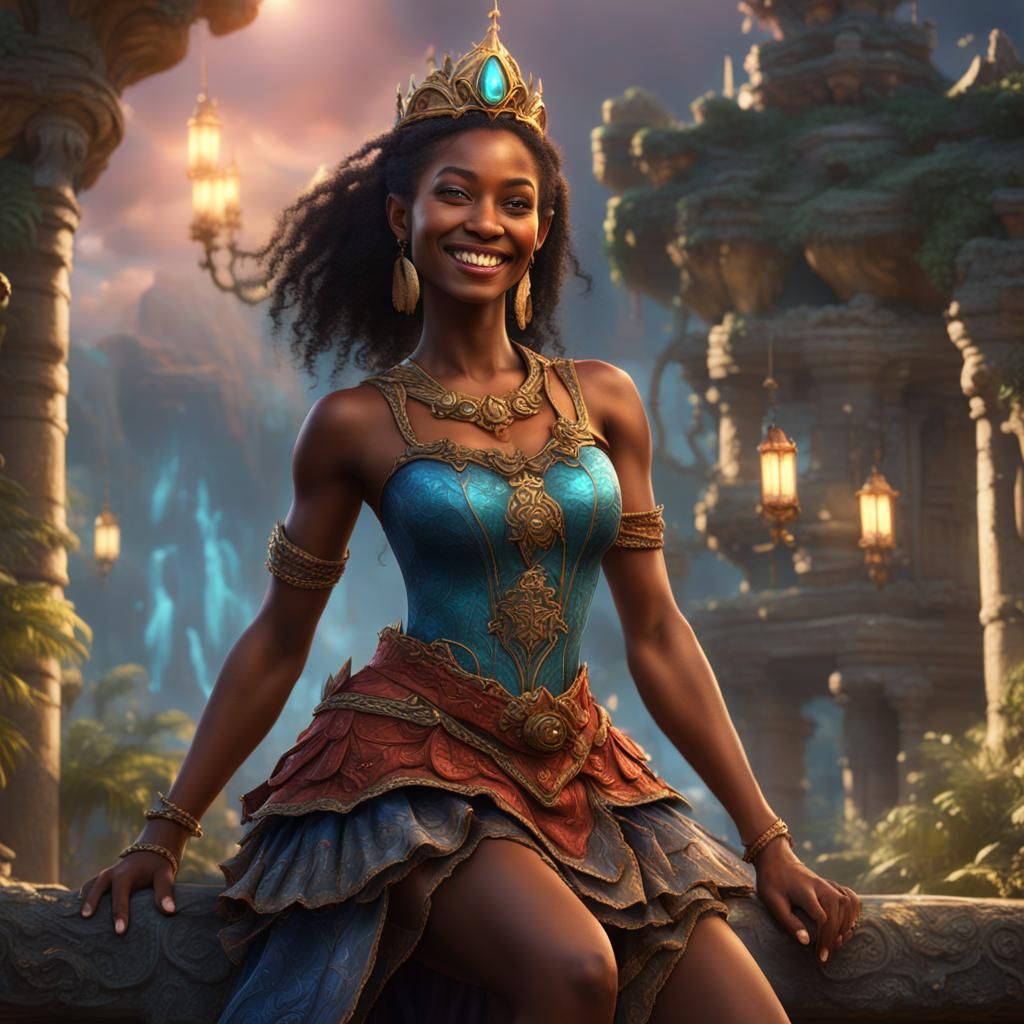 Cayman Princess: Detailed Matte Painting in 8k