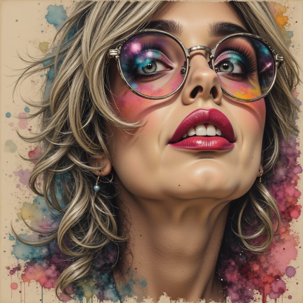 Edgy 70's Punk Beauty Portrait