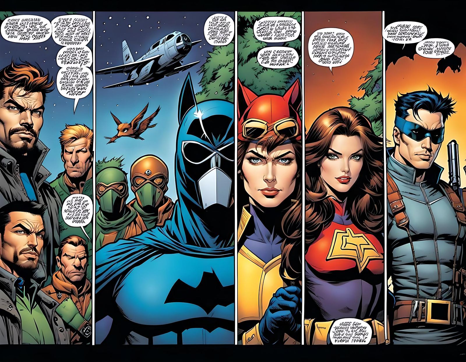 Animal Heroes Escape Lair in Comic Book Art