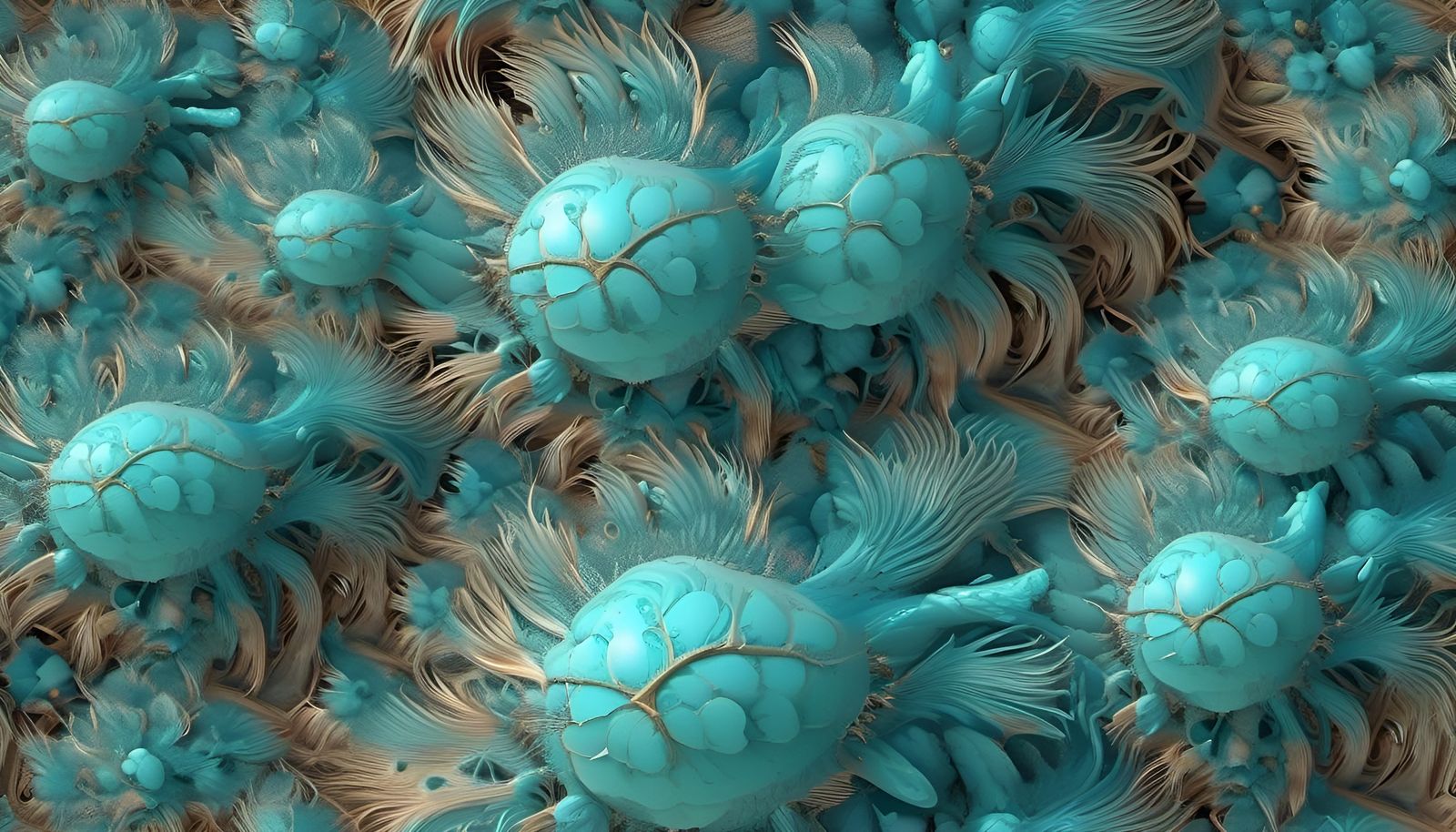 Joyous Hyperdetailed Fractal Design in Cyberpunk Style