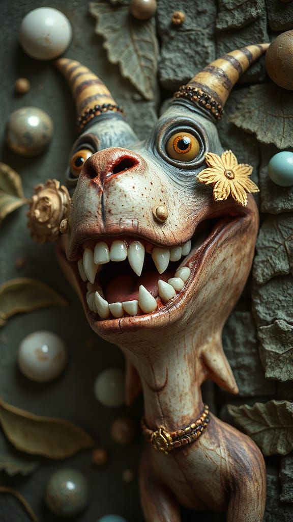 Whimsical Wistful Tooth in 3D Art Style