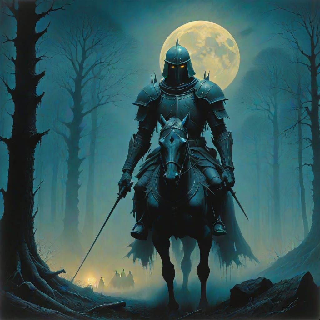 dark fantasy, dynamic lighting, Hyper-realistic, eerie scene...