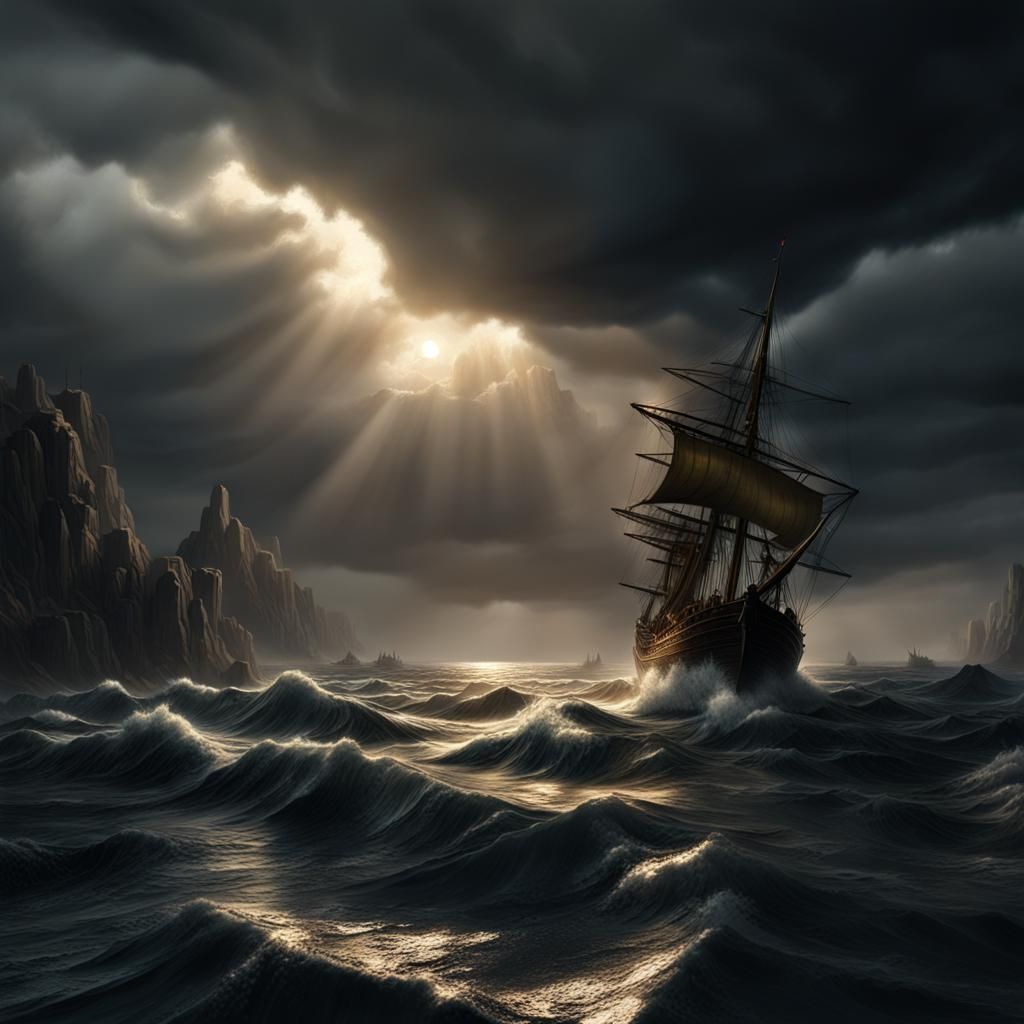 Sunshine Storm Moody Dark