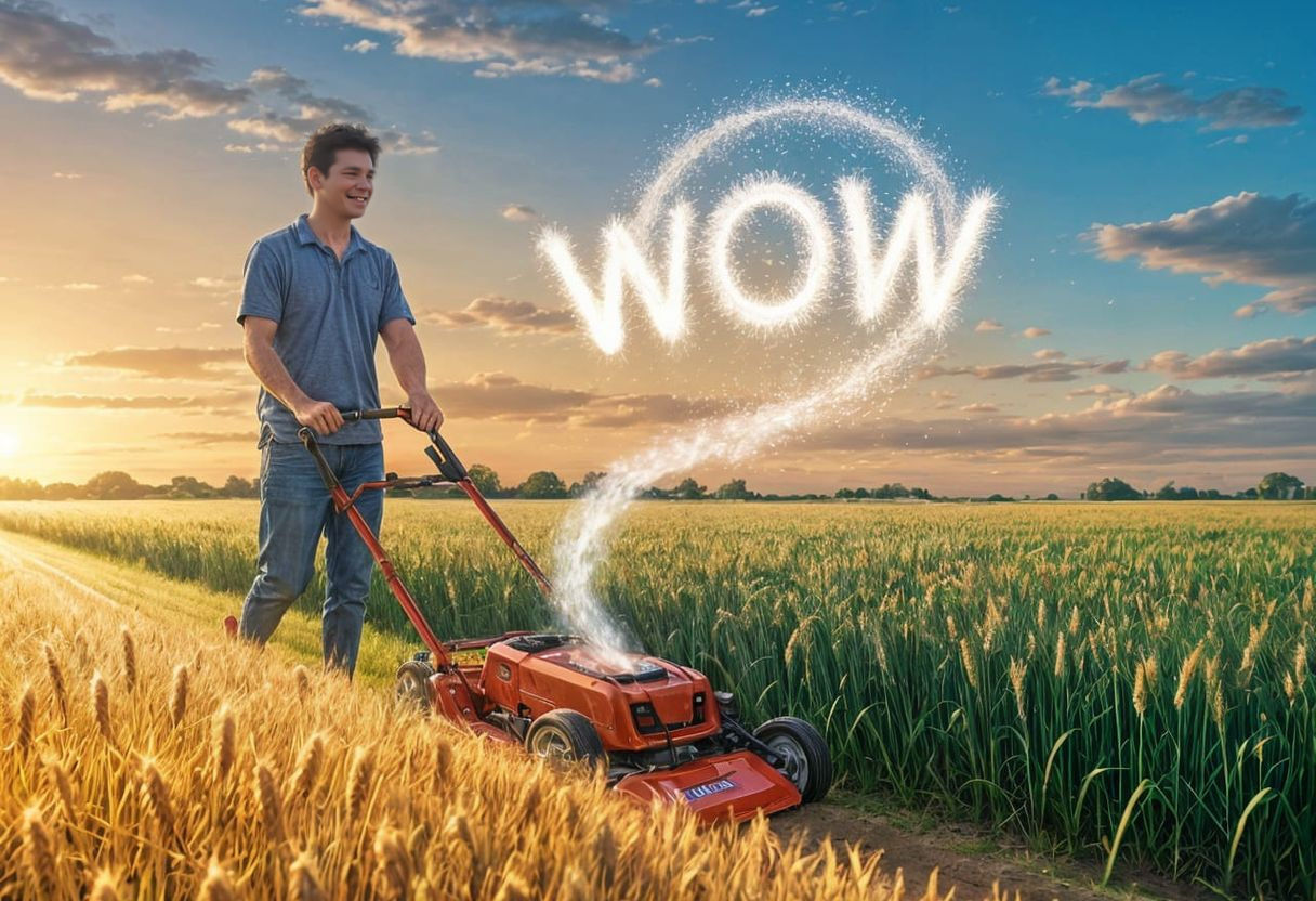 Man Transforms Field into Magic Dust Words