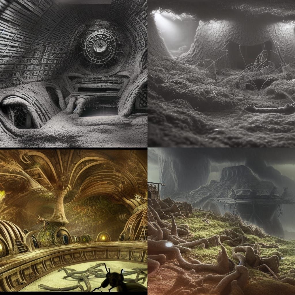 Ant General's Command Bunker: Digital Matte Painting