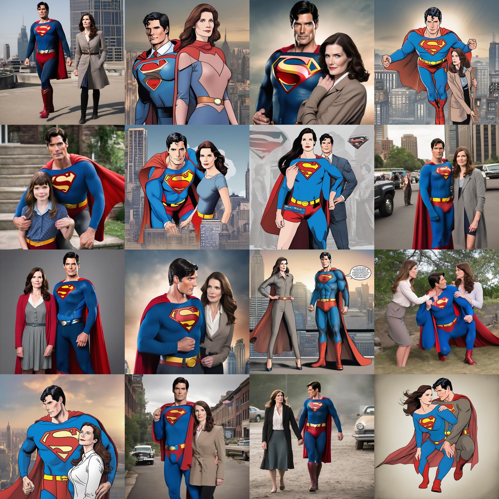 Will Reeve as Superman with elizabeth tulloch as Lois Lane