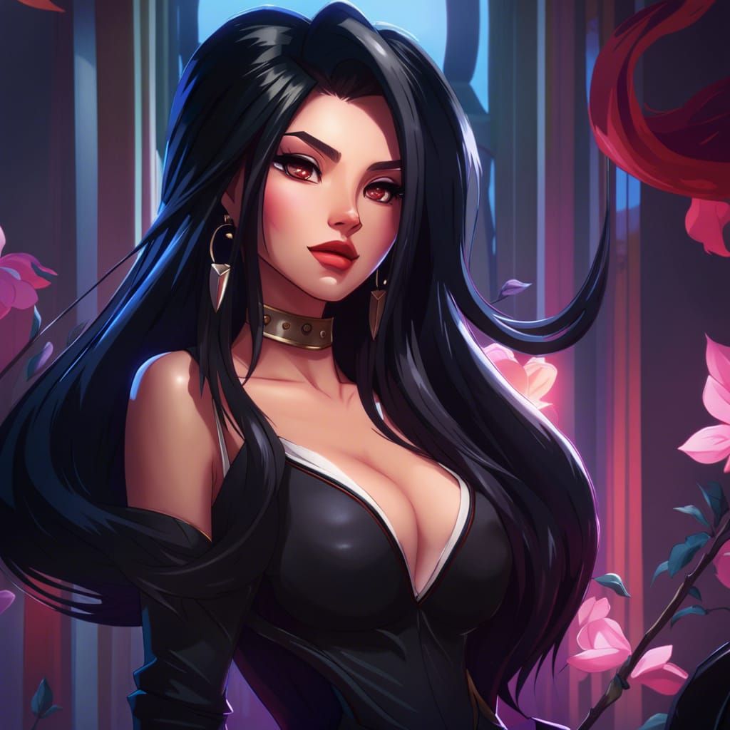 Anime Vampire Girl in Artgerm Style