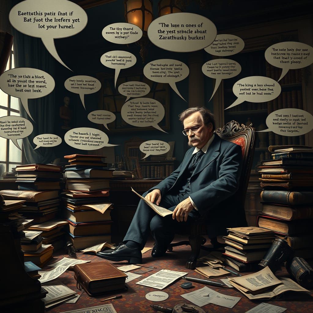 Philosopher Nietzsche Engages with Alter Ego Zarathustra in ...