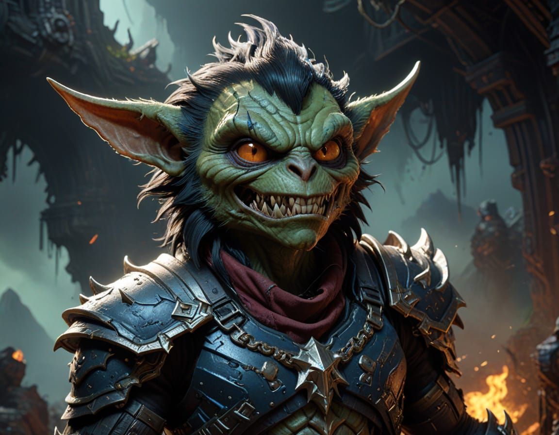 Fantasy Punk Gremlin Marauder in Deep, Intricate Detail