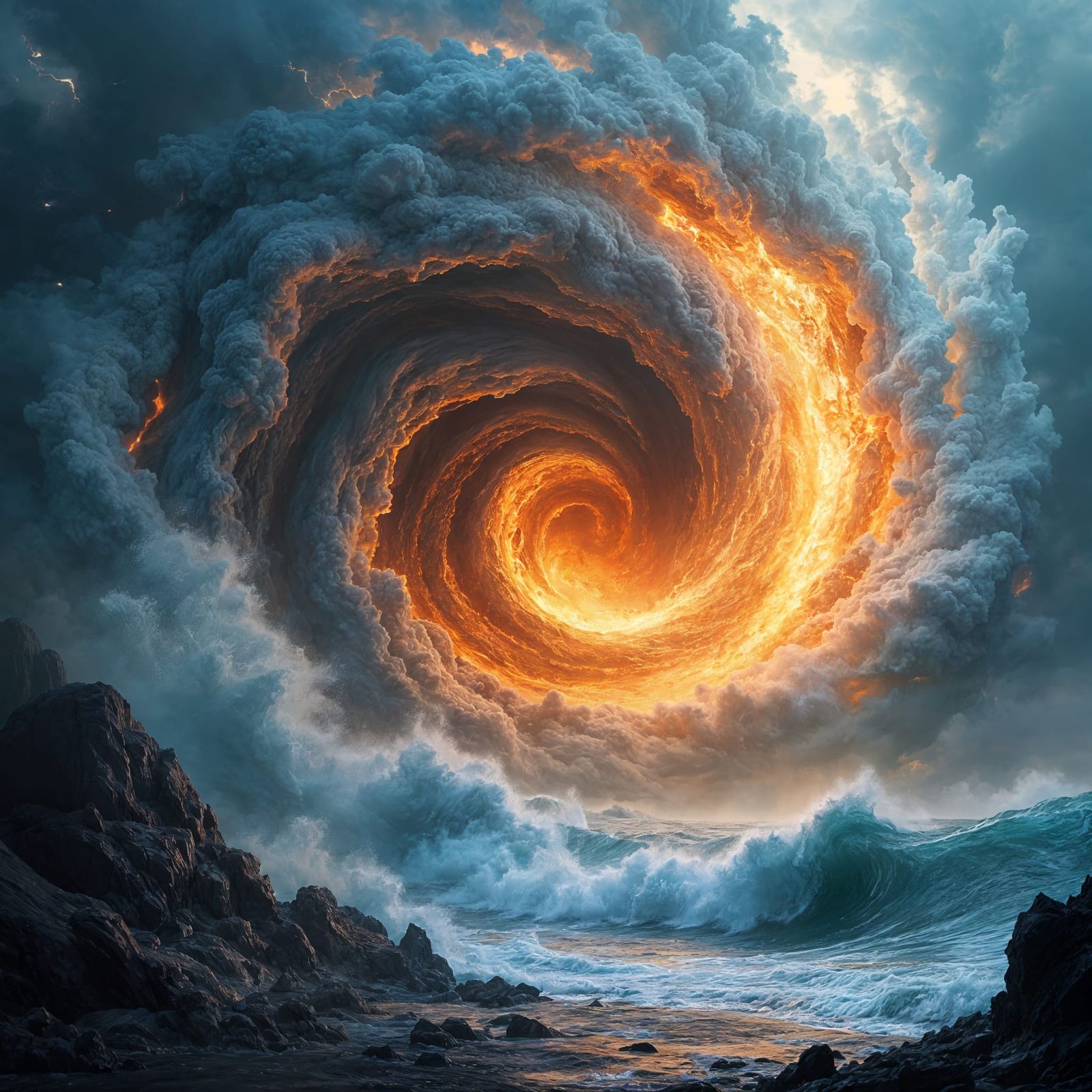 Elements in Motion: A Dance of Primal Power