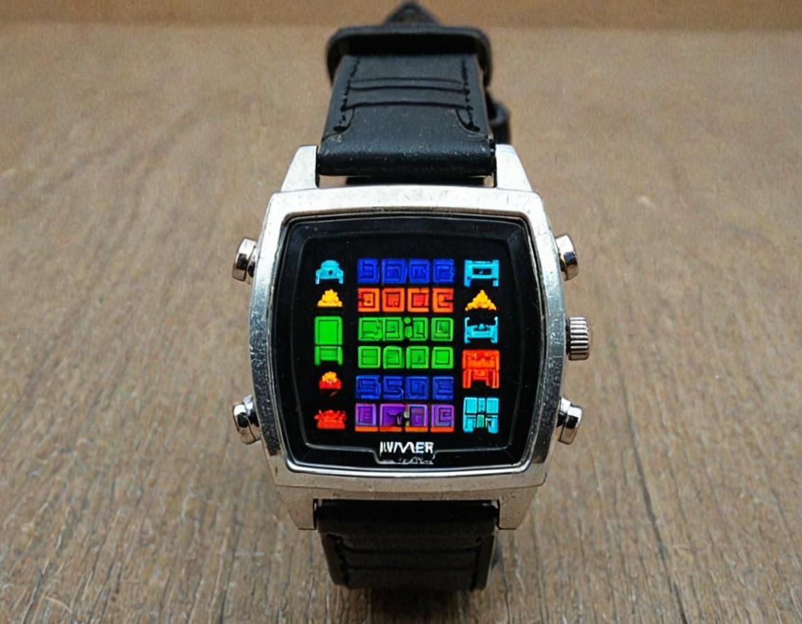 Vintage LCD Space Invaders Game Watch