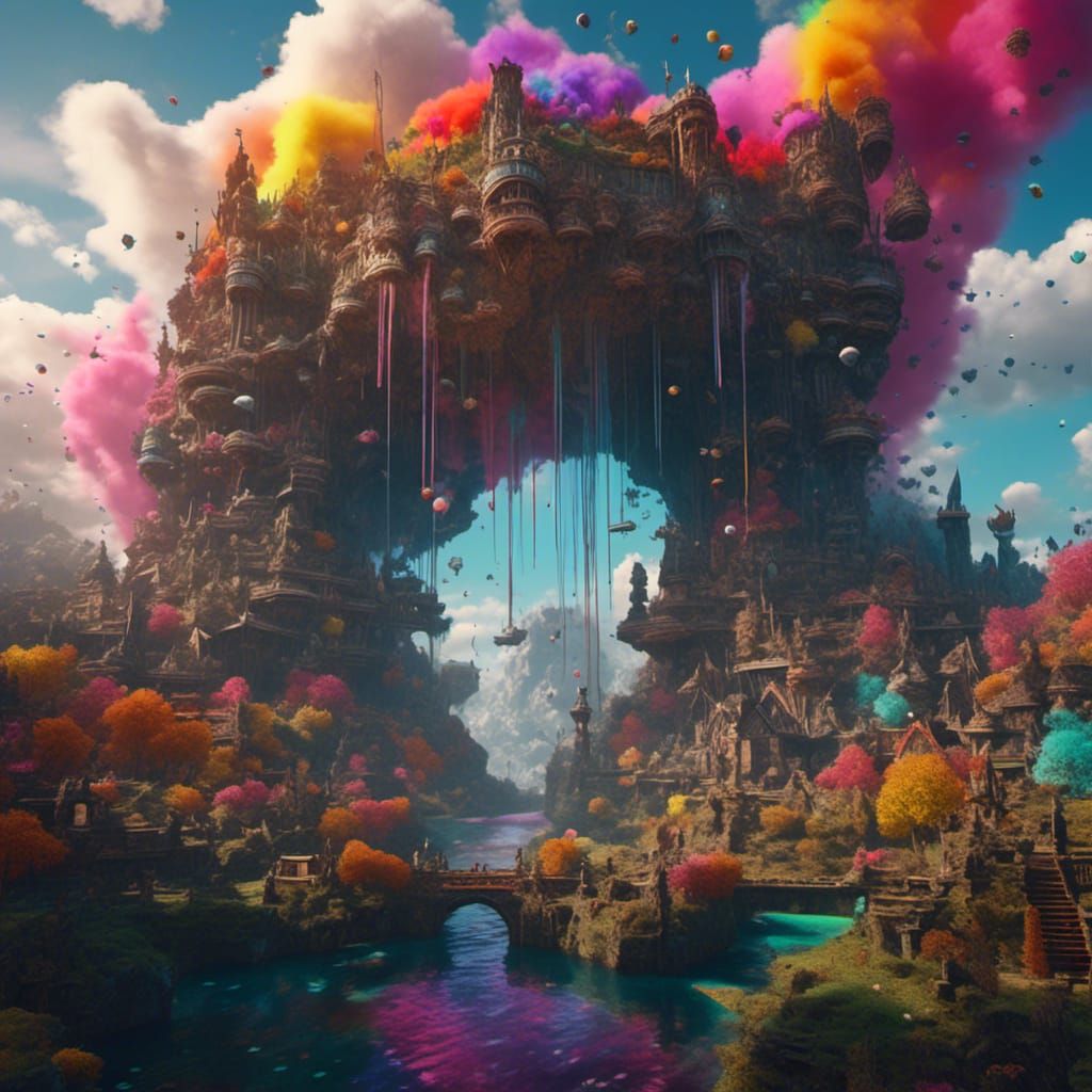Fantastical Spell Book in Detailed Matte Painting