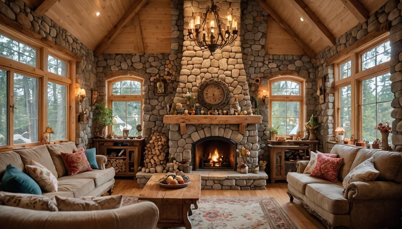 Luxurious Fairy House Living Room in High-End Photography