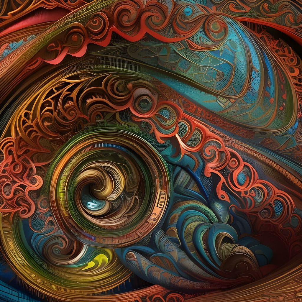 Intricate Labyrinth in Vibrant Colors