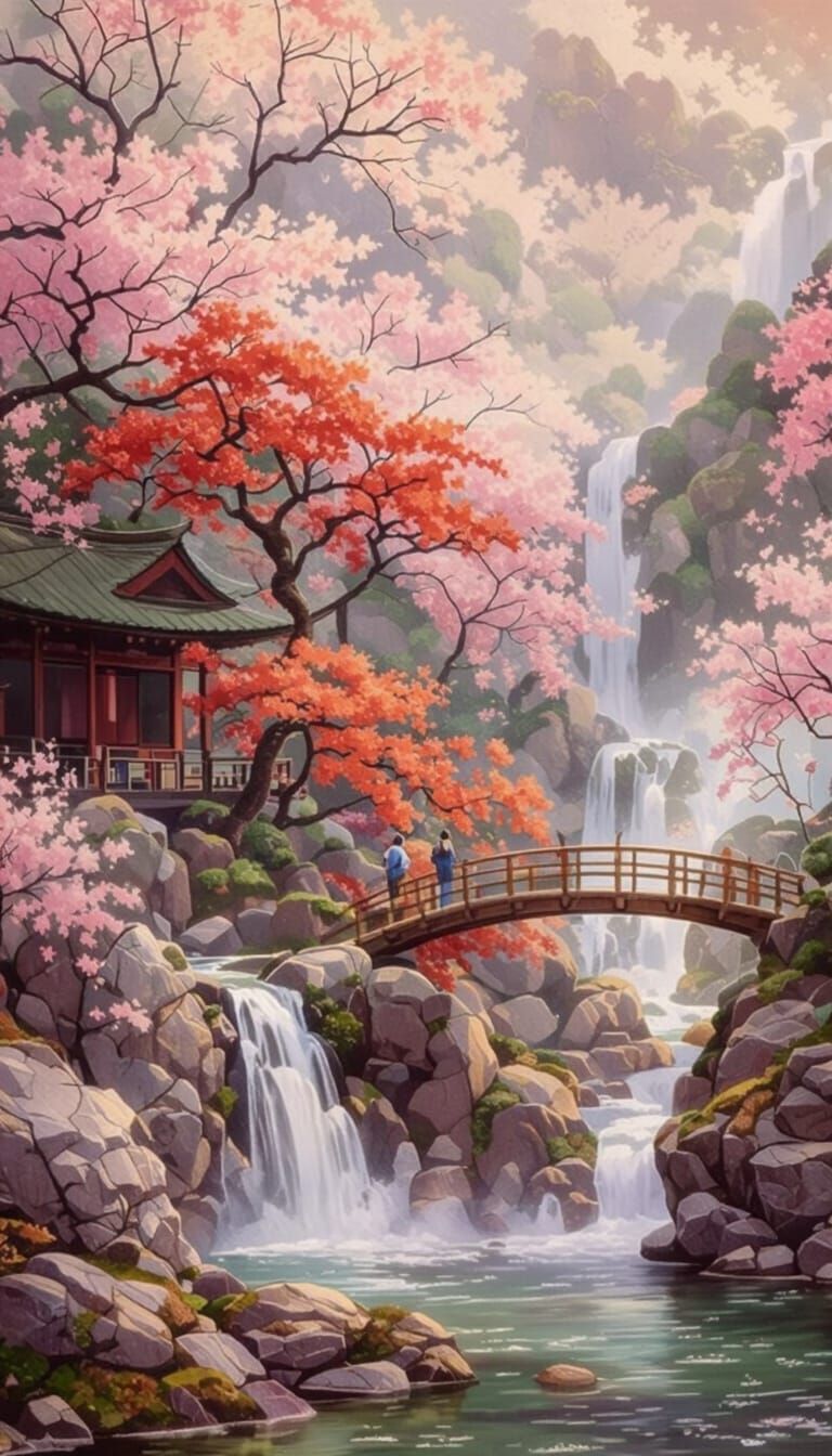 Realistic Mountain Landscape with Dramatic Lighting