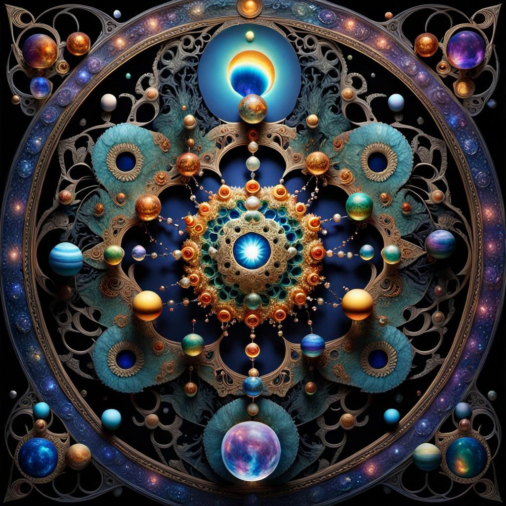 Stunning Chakra Model with Fractal Details