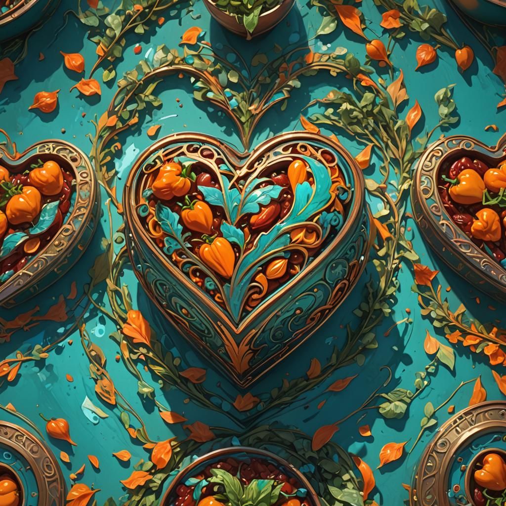 Sacred Chili Container: Hyperdetailed Concept Art