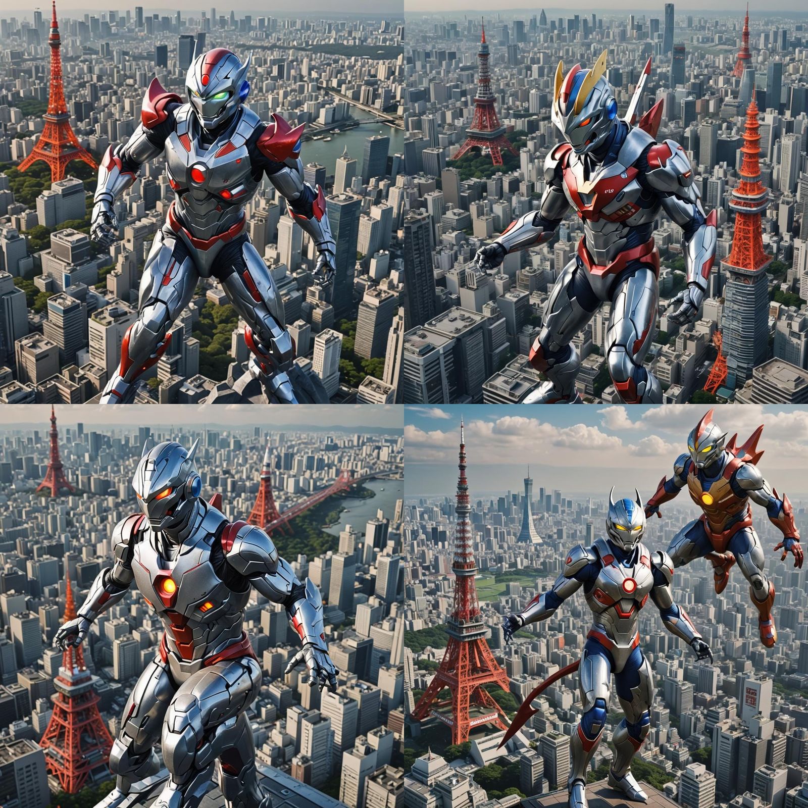Ultraman vs Alien Baltan: 3D Anime Art