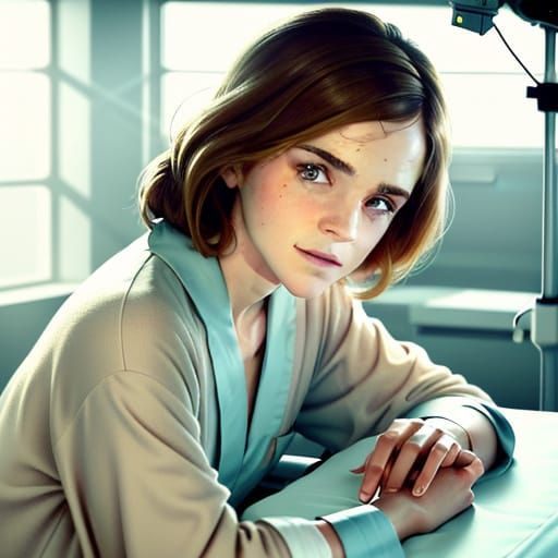 Emma Watson in Hospital Operating Theatre