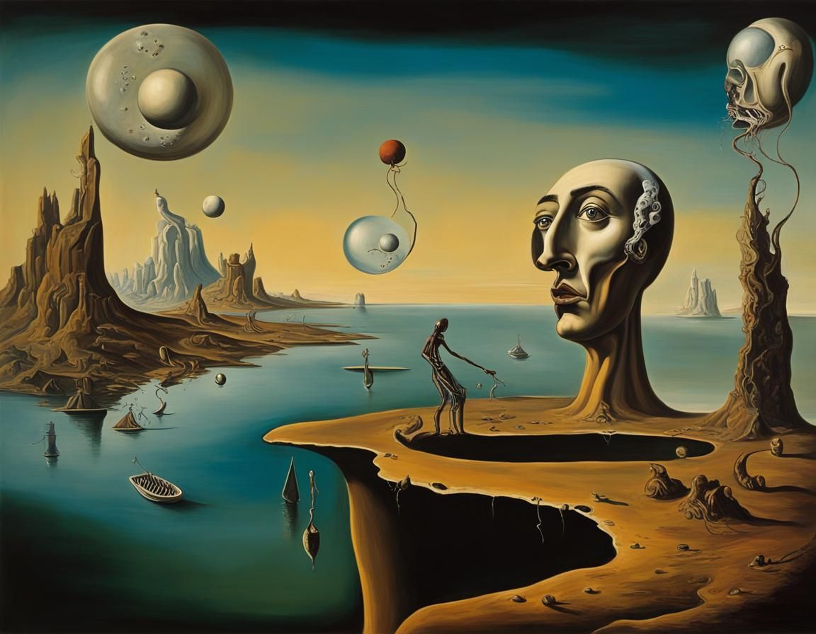 Surrealist Dreamscape Inspired by Dada Art