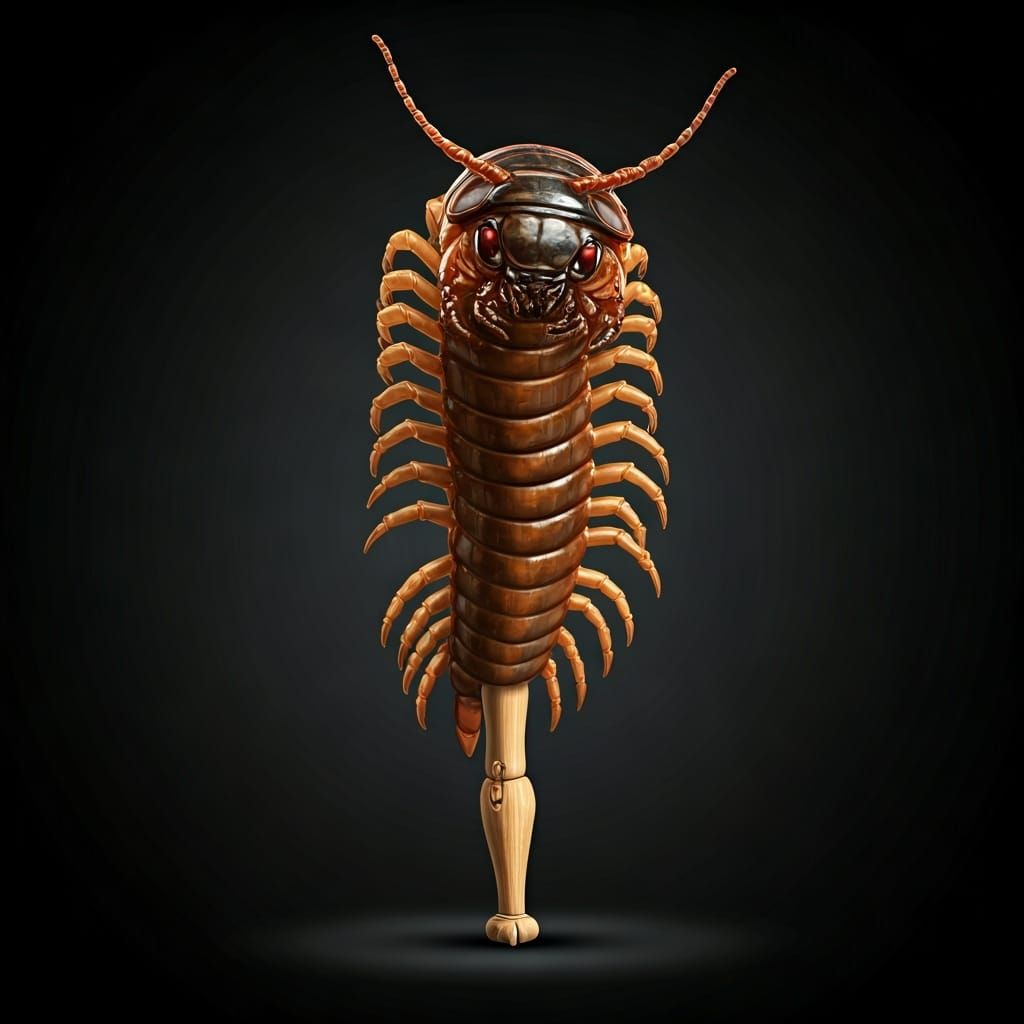 Centipede with Wooden Leg: An Unusual Insect