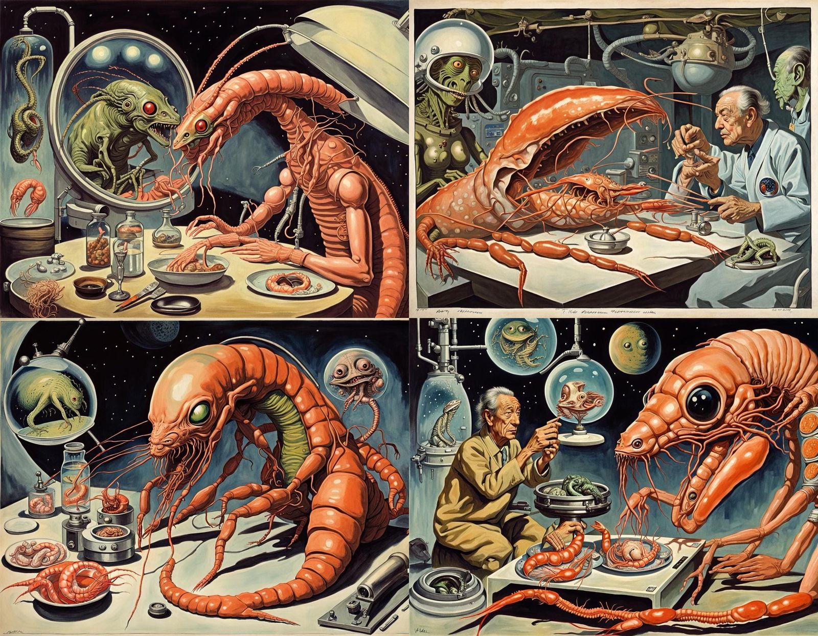 Surreal Alien Vivisection in Japanese Lab