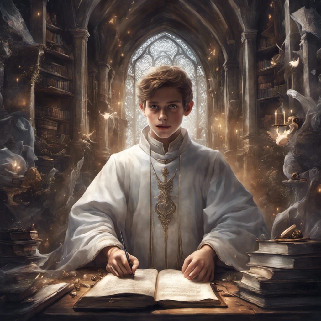 Cleric's Magical Challenge: Fantasy Concept Art