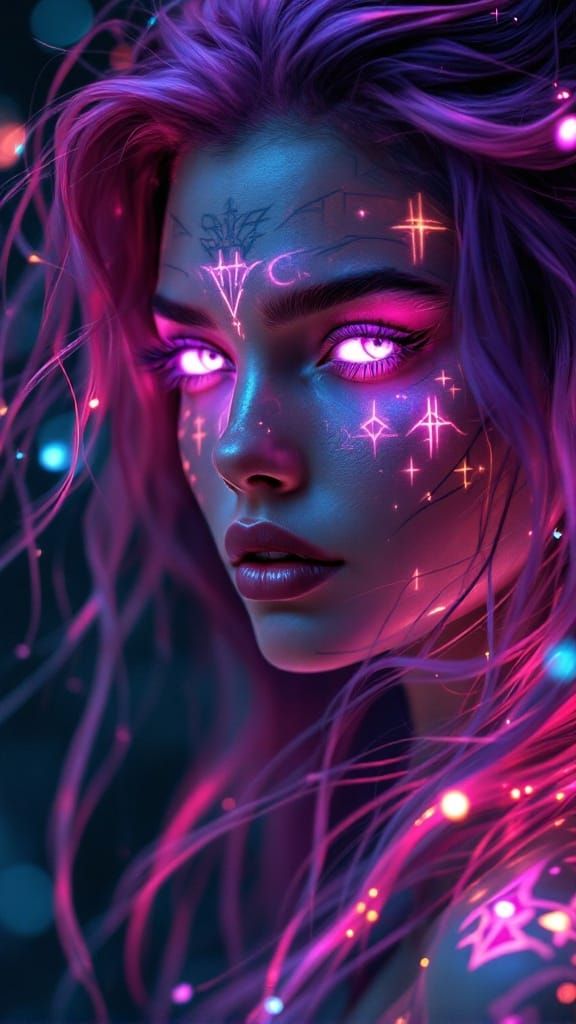 Ethereal Ambassador in Mysterious Norse-Inspired Attire