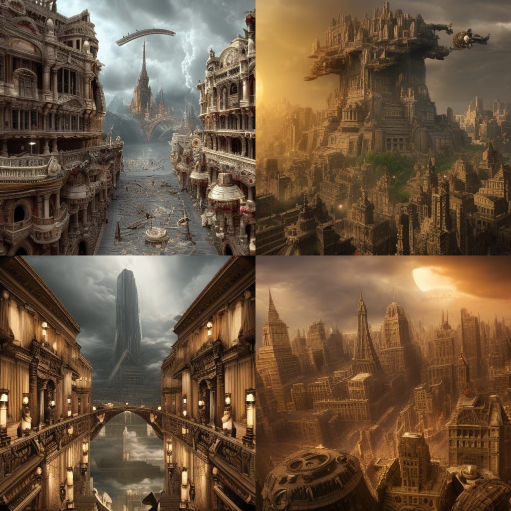 Epic Comic Hero in a Digital Matte Painting