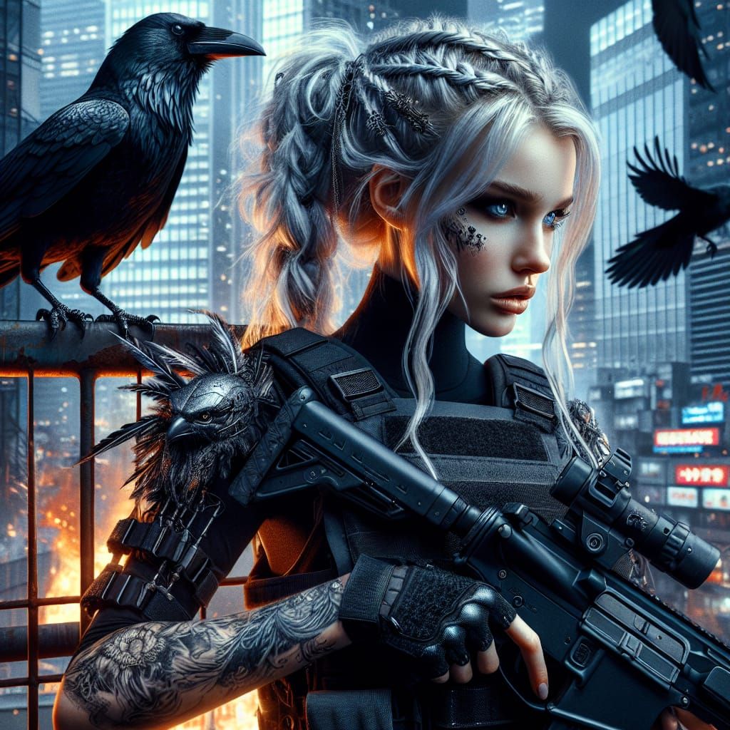 Cyberpunk 2077 : Winds of change on raven wings.