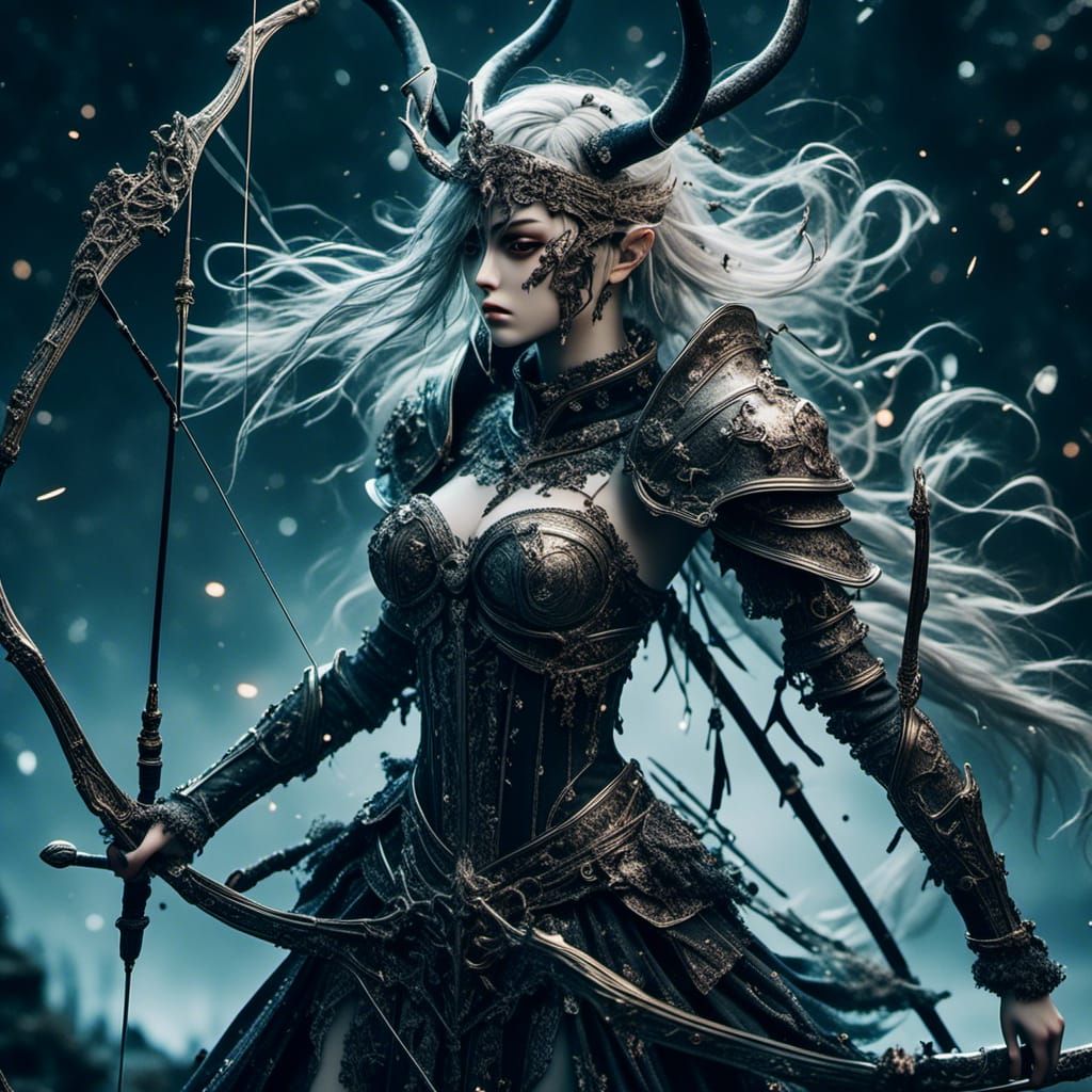<lora:Fealty:1.0> <lora:signs:1.0> female Centaur archer ready for an epic battle magnificent meticulous photorealistic ...