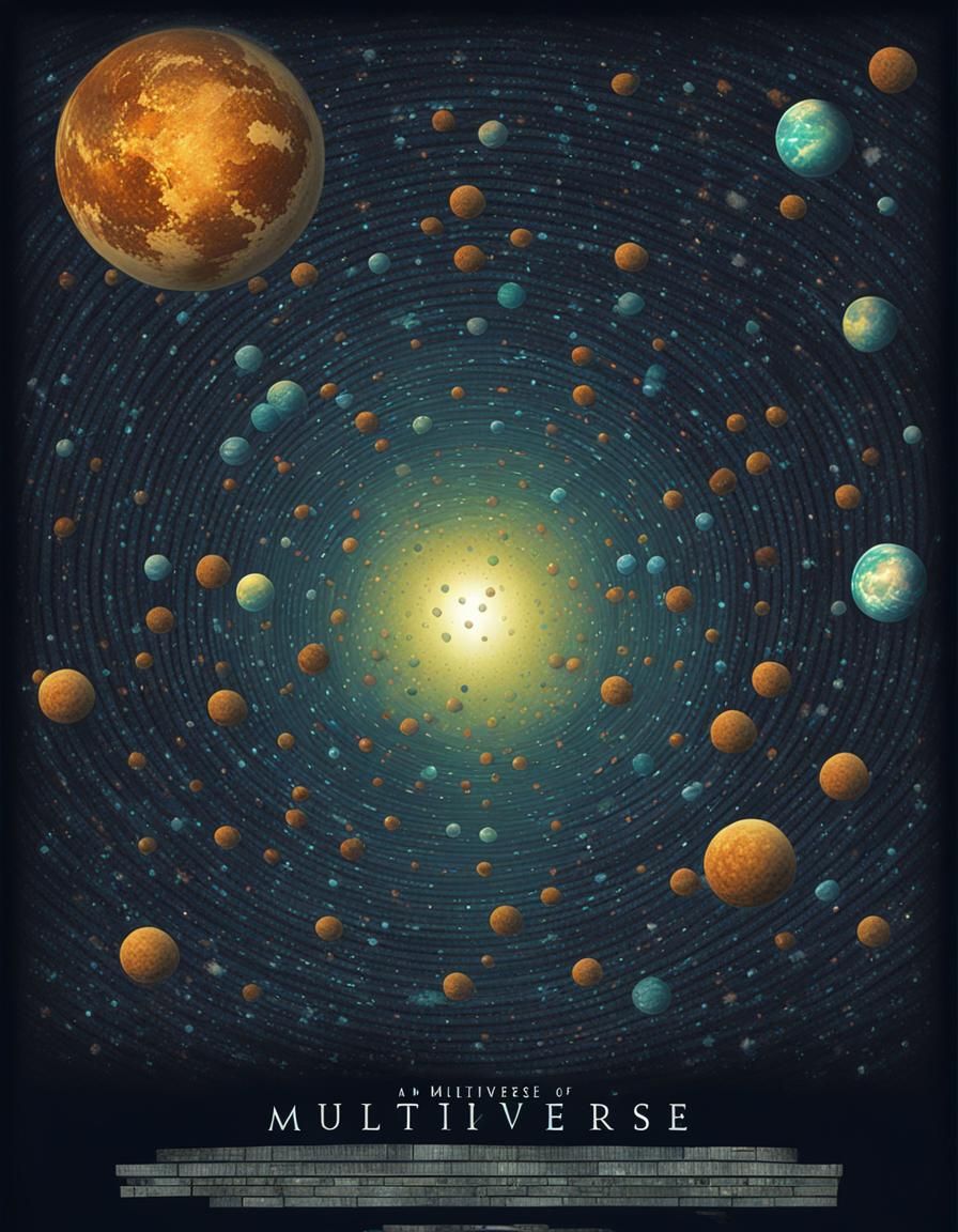 Movie Poster: Multiverse of Sadness with Fractals