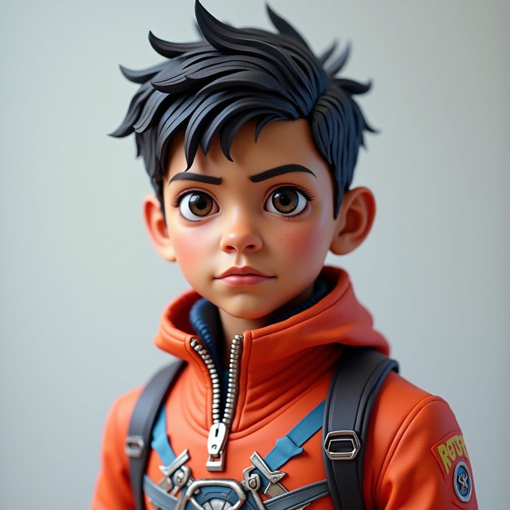 Mexican Boy in Origami Fortnite Skin