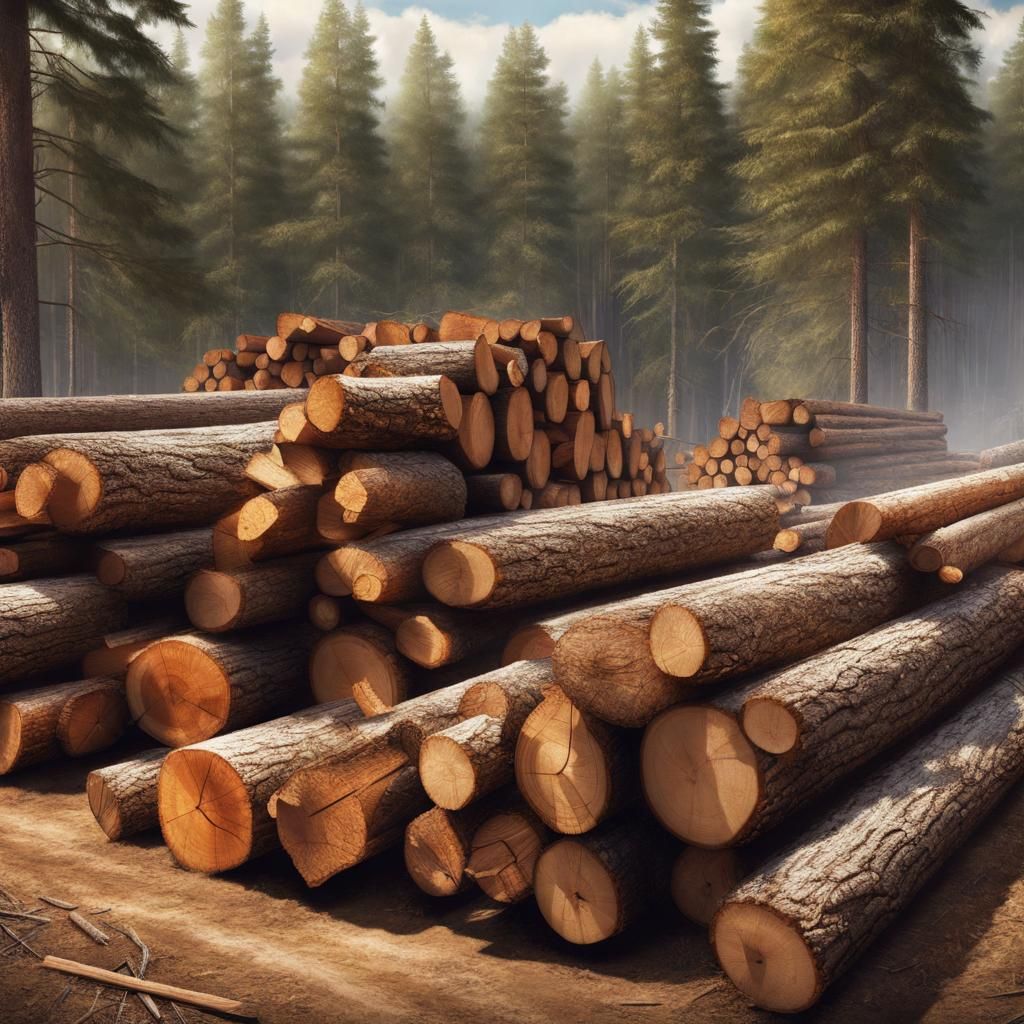 Detailed Image of American Logging Industry