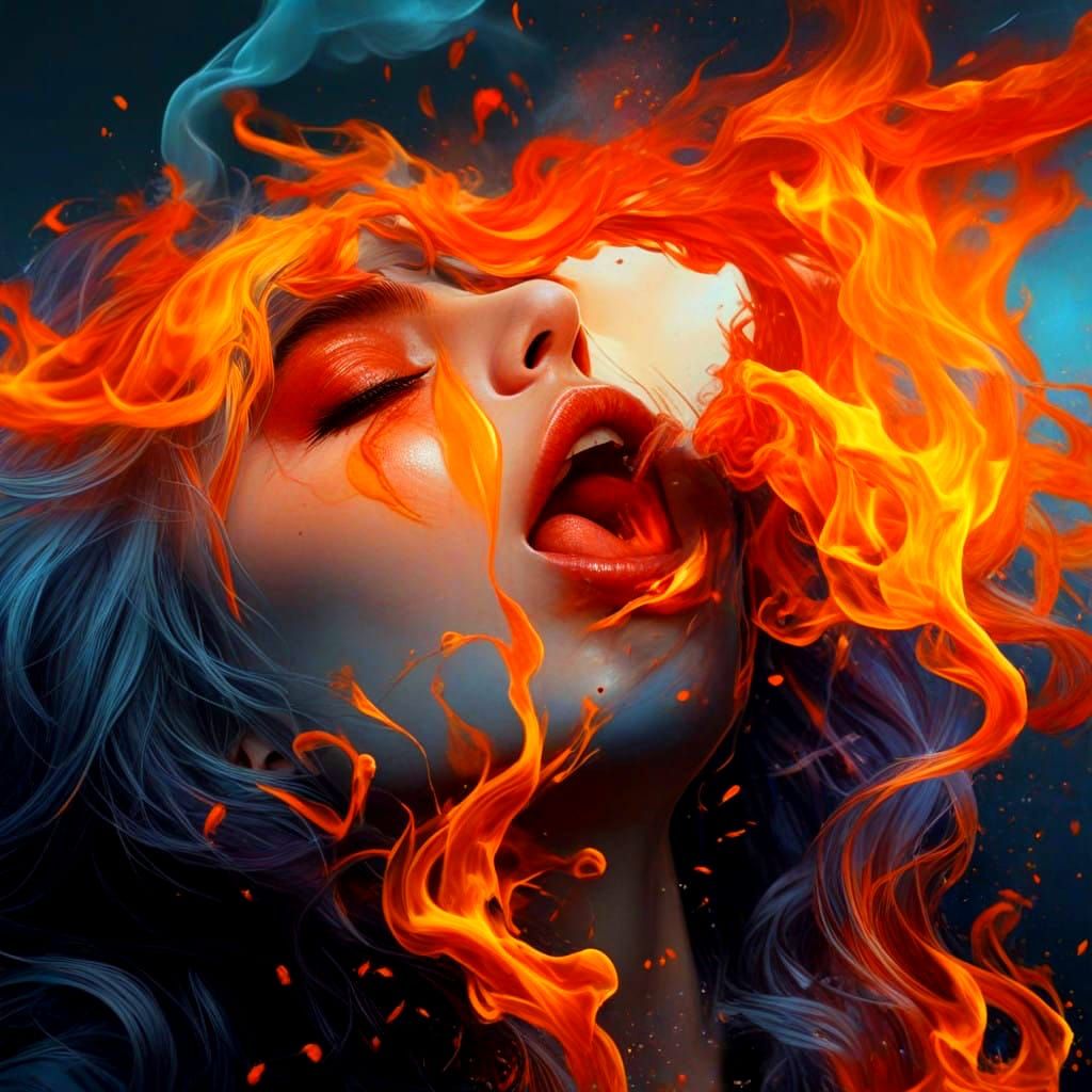 Midnight Ember Wyrm in Hyperrealistic Style